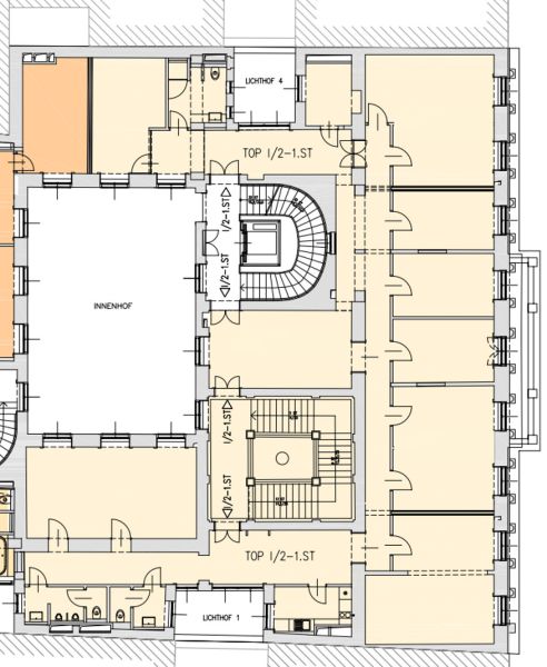 Stilvolle B�ro-Residenz auf der Bel Etage in Top Lage - Botschaftsviertel n�chst Schloss Belvedere  - zu kaufen in 1040 Wien /  / 1040&nbsp;Wien / Bild 13