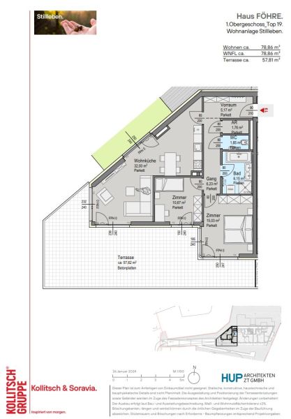 PROVISIONSFREI: Terrassentraum: Green Living mit gro�er S�d-Terrasse und Blick ins Gr�ne - 3 Zimmer-Wohnung zu kaufen in 2391 Kaltenleutgeben /  / 2391&nbsp;Kaltenleutgeben / Bild 6