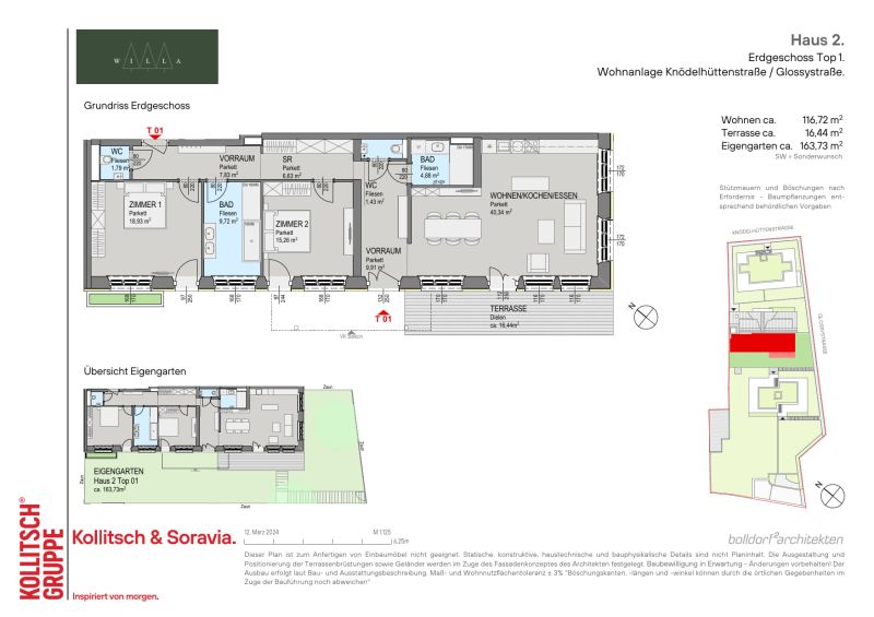 Exklusiv und nachhaltig Wohnen in Gr�nruhelage beim Wienerwald - Gartenwohnungen und Penthouses - provisiosnfrei zu kaufen in 1140 Wien /  / 1140&nbsp;Wien / Bild 8