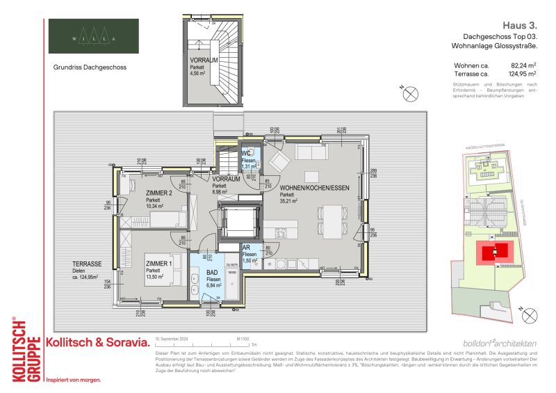 Exklusiv und nachhaltig Wohnen in Gr�nruhelage beim Wienerwald - Gartenwohnungen und Penthouses - provisionsfrei zu kaufen in 1140 Wien /  / 1140&nbsp;Wien / Bild 8