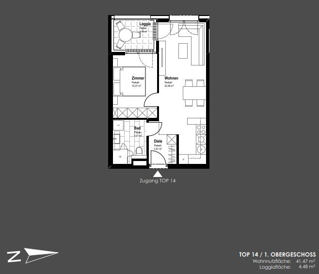 Loggia-Wohnung mit 2 Zimmern - top Lage am Hauptplatz 1 - zu kaufen in 2320 Schwechat / / 2320 Schwechat / Bild 0