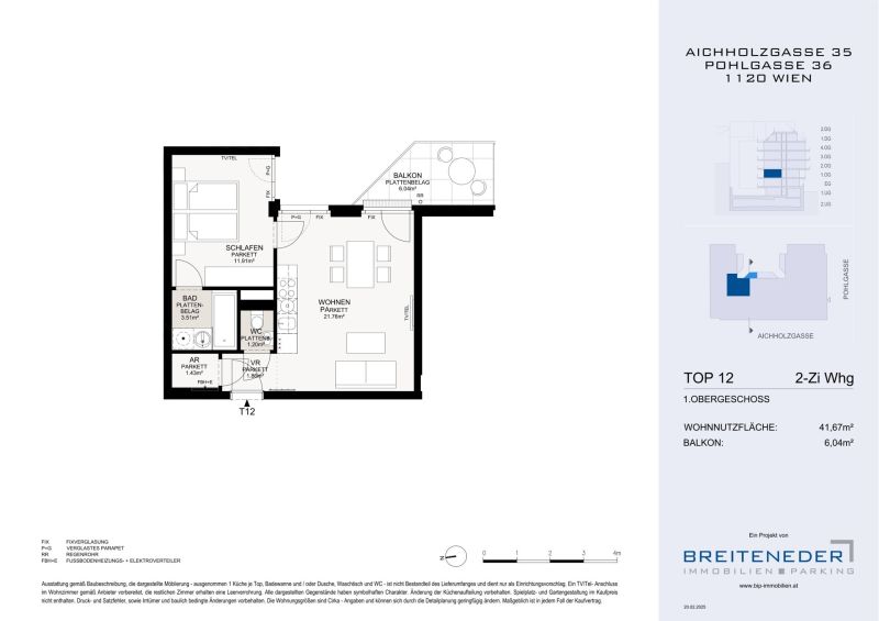 Kapitalanlage: Investieren Sie in 2 Zimmer, Innenhoflage im 1. Obergeschoß - zu kaufen in 1120 Wien / / 1120 Wien / Bild 5