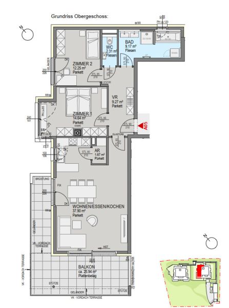 3-Zimmer-Wohnung in bester Lage - St. Peter - 8042 Graz / / 8042 Graz / Bild 4