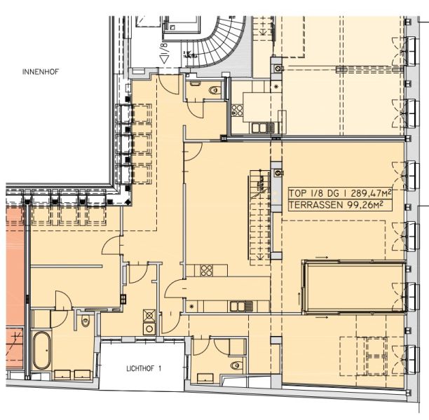 Blick zur Karlskirche - Dachgescho�traum mit 5 Zimmern und Terrassen - zu kaufen in 1040 Wien /  / 1040&nbsp;Wien, Wieden / Bild 4
