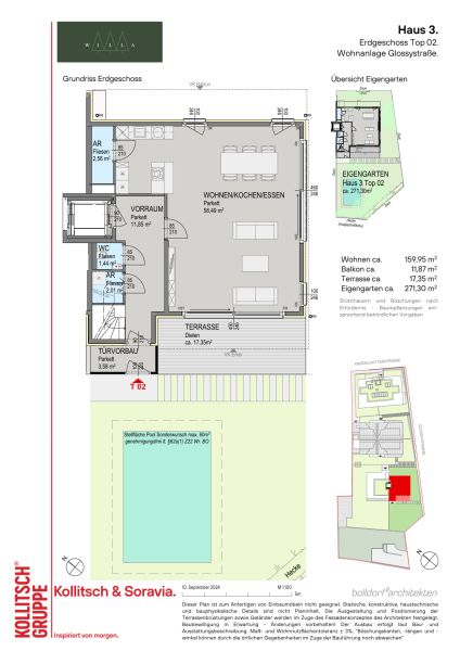 Exklusiv und nachhaltig Wohnen in Gr�nruhelage beim Wienerwald - Gartenwohnungen und Penthouses - provisionsfrei zu kaufen in 1140 Wien /  / 1140&nbsp;Wien / Bild 9