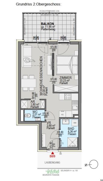 Helle Eigentumswohnung im Neubauprojekt mit Balkon in Graz! /  / 8054&nbsp;Graz / Bild 4
