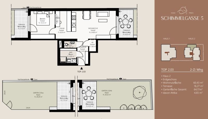 PROVISIONSFREI: Charmante 2 Zimmer im Neubauprojekt mit Wohnqualit�t - Bezugsfertige Gartenwohnung zu kaufen in 1030 Wien /  / 1030&nbsp;Wien / Bild 5