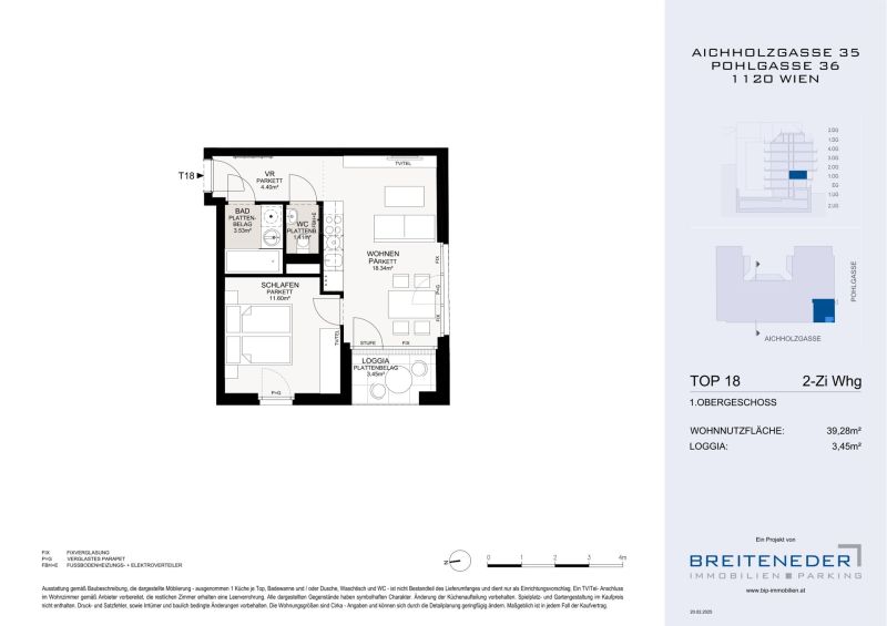 Investition für Anleger, smarte Loggiawohnung mit Einbauküche im Neubauprojekt - zu kaufen in 1120 Wien / / 1120 Wien / Bild 8