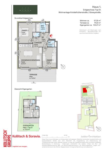 Exklusiv und nachhaltig Wohnen in Gr�nruhelage beim Wienerwald - Gartenwohnungen und Penthouses - provisionsfrei zu kaufen in 1140 Wien /  / 1140&nbsp;Wien / Bild 8