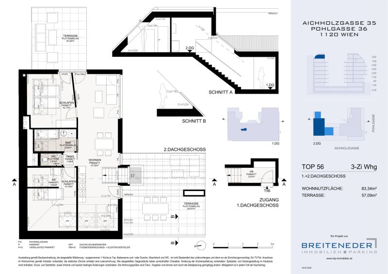 Aichholzgasse 35 - Top Neubauwohnung mit 2 Terrassen im Dachgescho� - zu kaufen in 1120 Wien /  / 1120&nbsp;Wien / Bild 8