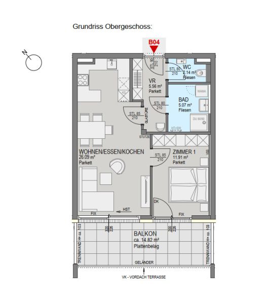 2-Zimmer-Wohnung in Bestlage St. Peter - Baustart erfolgt! / / 8042 Graz / Bild 2