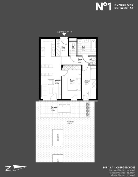 3 Zimmer-Gartenwohnung in Top Lage am Hauptplatz - zu kaufen in 2320 Schwechat / / 2320 Schwechat / Bild 1
