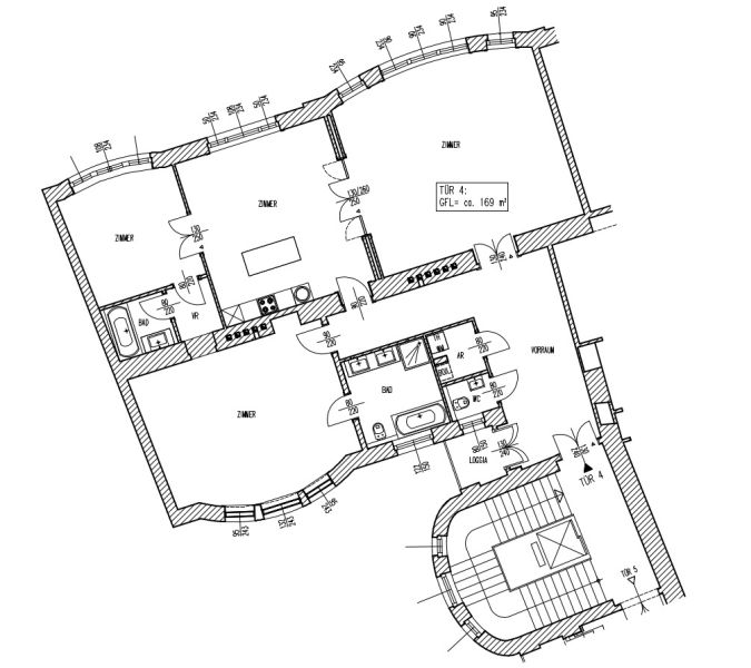 Unbefristete 4-Zimmer-Altbauwohnung im Botschaftsviertel zu mieten in 1040 Wien /  / 1040&nbsp;Wien / Bild 0