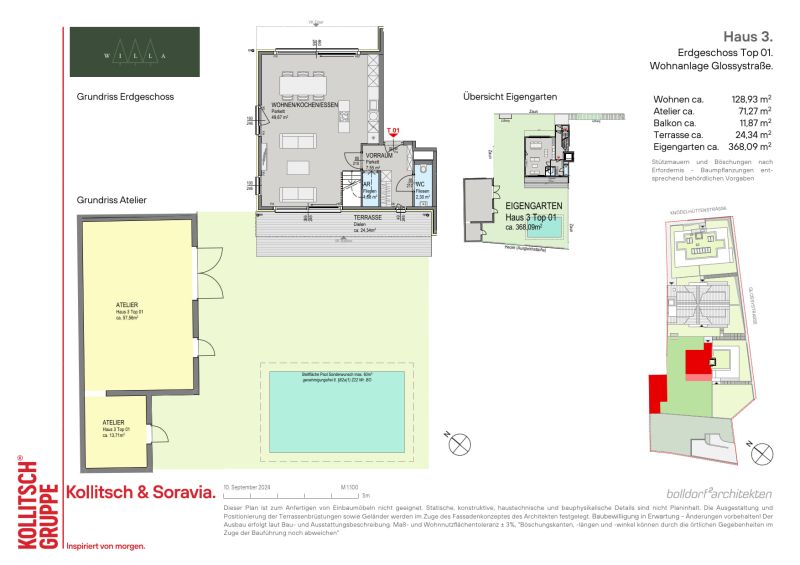 Exklusiv und nachhaltig Wohnen in Gr�nruhelage beim Wienerwald - Gartenwohnungen und Penthouses - provisionsfrei zu kaufen in 1140 Wien /  / 1140&nbsp;Wien / Bild 8