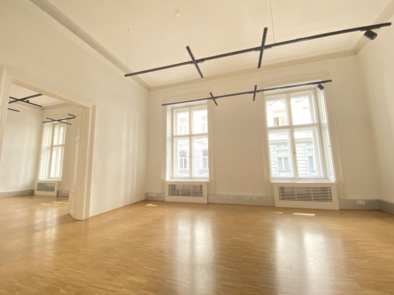 Wohnen und Arbeiten im historischen Palais - Fläche im Hochparterre - ehemalige Büroeinheit im Botschaftsviertel - zu kaufen in 1040 Wien / / 1040 Wien, Wieden / Bild 2