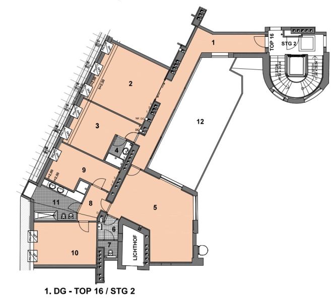 Familienfreundliche Dachgescho�wohnung mit 40 m� Terrasse in top Gr�n-Ruhelage; 1 Stellplatz inkludiert - zu kaufen in 1090 Wien /  / 1090&nbsp;Wien / Bild 7