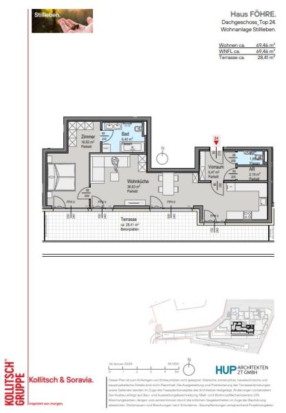 PROVISIONSFREI: Terrassenwohnung mit Wienerwaldblick - Sonnige Dachgescho�-Oase zum Kauf in 2391 Kaltenleutgeben /  / 2391&nbsp;Kaltenleutgeben / Bild 7