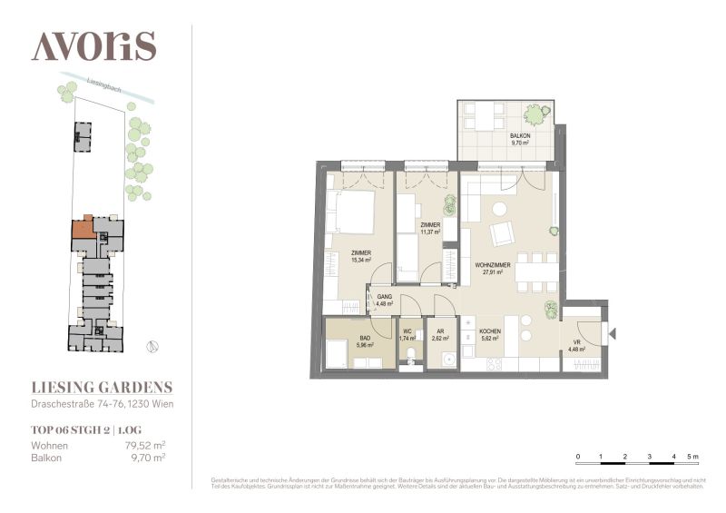 Green Living in Ruhelage, Gro�z�gige 3 Zimmer mit Balkon - provisionsfrei zu kaufen in 1230 Wien /  / 1230&nbsp;Wien / Bild 1