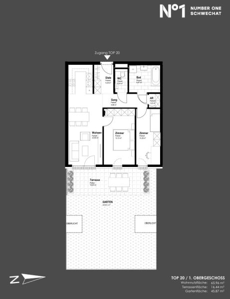 3 Zimmer mit Terrasse und Eigengarten am Hauptplatz 1 - Ihr Nummer-Eins-Standort zum Leben - jetzt kaufen in 2320 Schwechat / / 2320 Schwechat / Bild 0