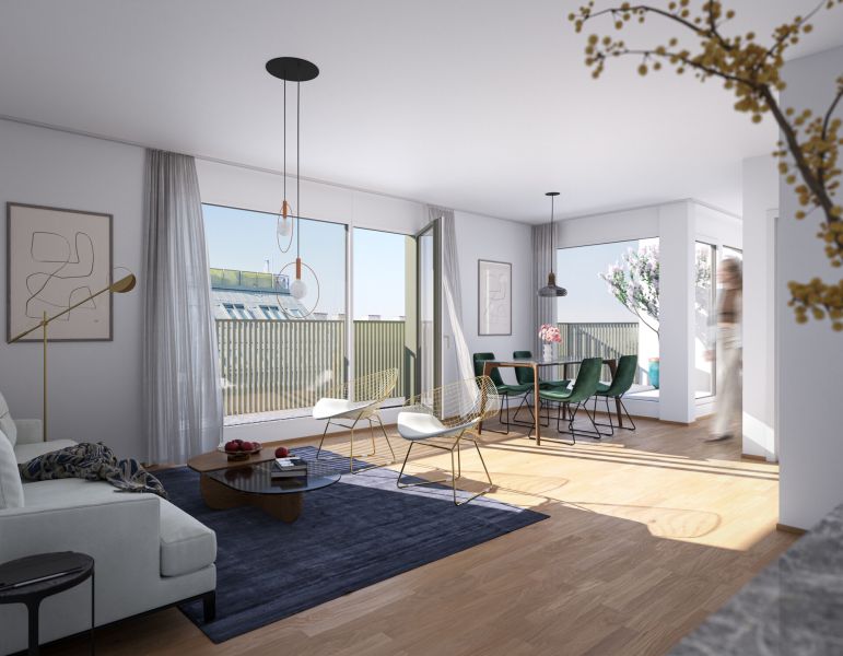 Kompakte 2 Zimmer mit Loggia und Balkon im 4. Obergescho� - zu kaufen in 1120 Wien /  / 1120&nbsp;Wien / Bild 7