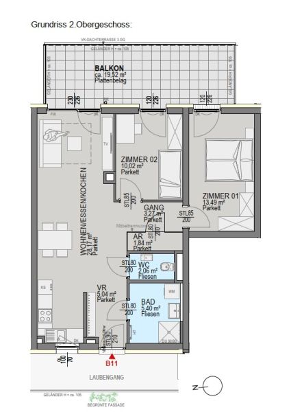 Helle Eigentumswohnung im Neubauprojekt mit Balkon in Graz! /  / 8054&nbsp;Graz / Bild 4