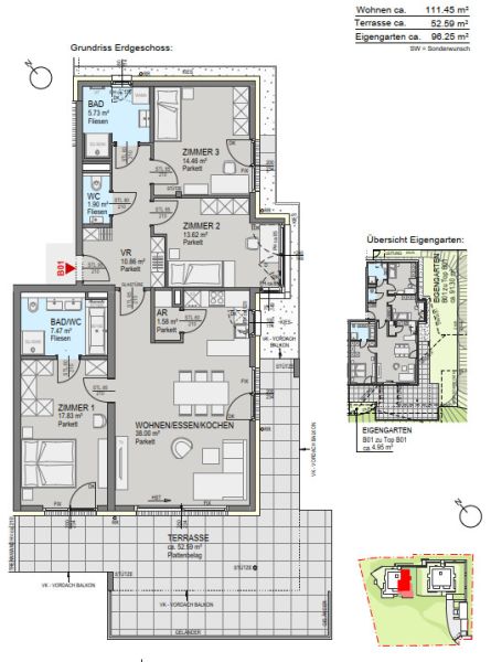 4-Zimmer-Gartenwohnung in Bestlage St. Peter - Baustart erfolgt! /  / 8042&nbsp;Graz / Bild 4