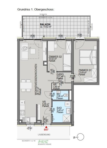 Helle Eigentumswohnung im Neubauprojekt mit Balkon in Graz! /  / 8054&nbsp;Graz / Bild 4