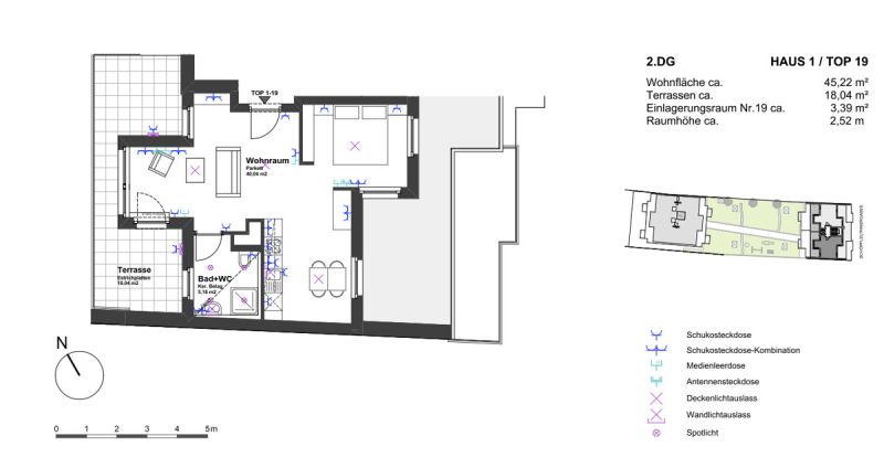 2 Zimmer Wohnung mit Dachterrasse - N�he U6 Floridsdorf in 1210 Wien zu mieten /  / 1210&nbsp;Wien / Bild 6
