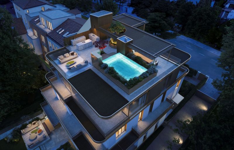 Repr�sentative Penthouse-Maisonette mit 400 m� Wohnfl�che, Terrassen, privates Pool - High End Wohnerlebnis in P�tzleinsdorf - zu kaufen in 1180 Wien /  / 1180&nbsp;Wien / Bild 0