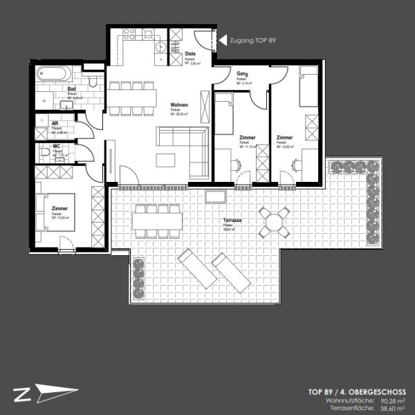 Top Lage am Hauptplatz 1 - Großzügig Wohnen mit 59 m² Terrasse - zu kaufen in 2320 Schwechat / / 2320 Schwechat / Bild 0