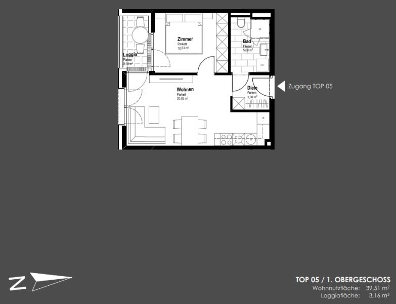 Kompakte Loggia-Wohnung - Top Lage am Hauptplatz 1 - zu kaufen in 2320 Schwechat / / 2320 Schwechat / Bild 0