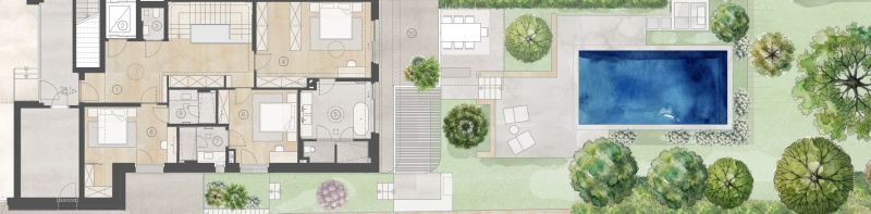 High End Garten-Maisonette mit privatem Pool und 400 m� Gartenfl�che - 281 m� Wohnfl�che mit weitl�ufigen Freifl�chen - zu kaufen in 1180 Wien /  / 1180&nbsp;Wien / Bild 0