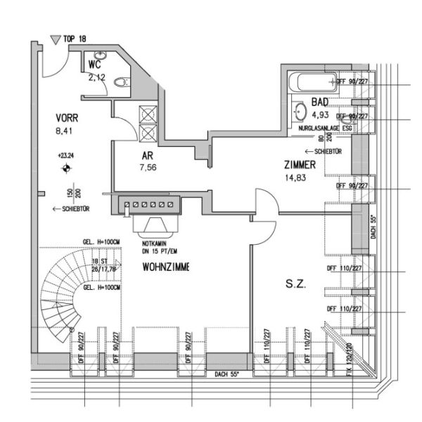 Repr�sentative Lage - Generalsaniertes Penthouse im Dachgescho� mit Terrassen - N�he Oper und Karlsplatz - zu kaufen in 1010 Wien /  / 1010&nbsp;Wien / Bild 2
