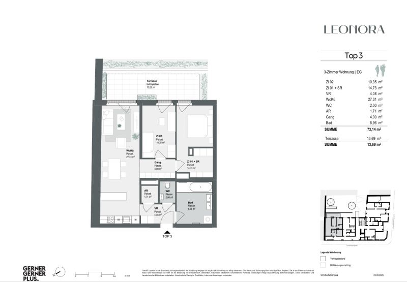 Wohnen mit Stil und Freiraum - Gartenwohnung mit 3 Zimmern zu kaufen in 1170 Wien /  / 1170&nbsp;Wien / Bild 6