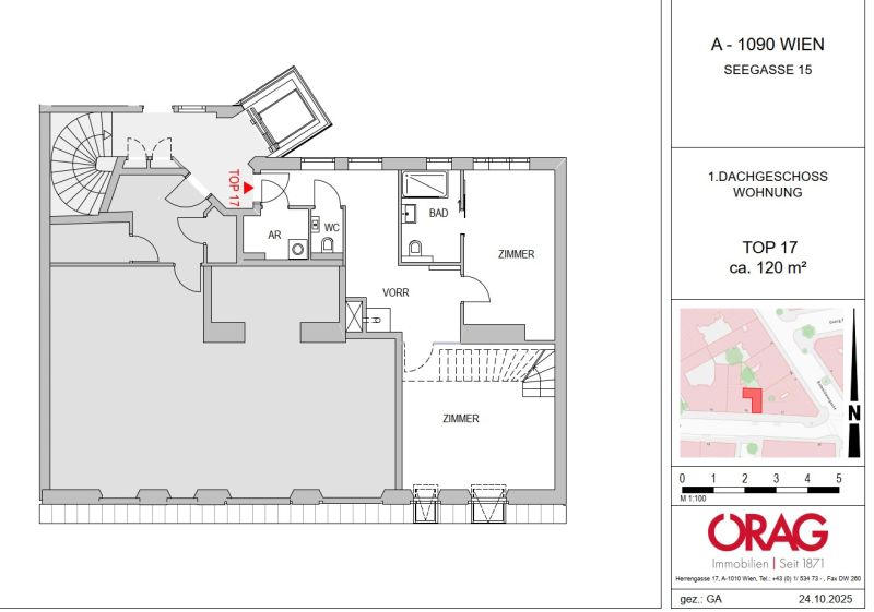 P�rchenhit in 1090 Wien - helle DG Maisonette Wohnung zu mieten /  / 1090&nbsp;Wien / Bild 4