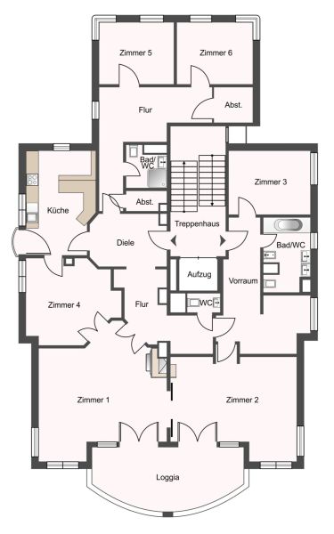 Repr�sentativ Wohnen mit Weitblick - Nahe der P�tzleinsdorfer H�he - 7 Zimmer mit Loggia - zu kaufen in 1180 Wien /  / 1180&nbsp;Wien / Bild 2