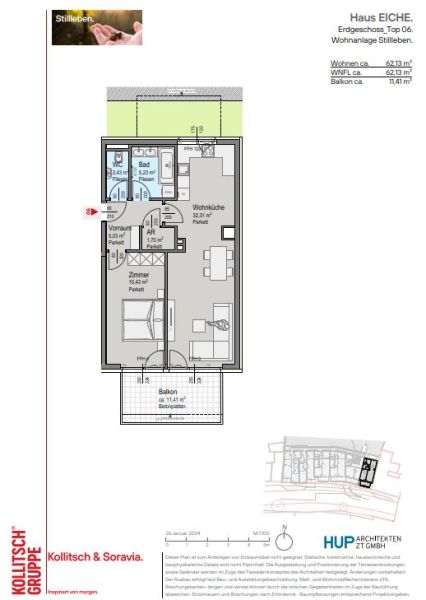 PROVISIONSFREI: Green Living: Smarte 2-Zimmerwohnung mit gro�er Freifl�che mit ausgezeichneter Infrastruktur - zu kaufen in 2391 Kaltenleutgeben /  / 2391&nbsp;Kaltenleutgeben / Bild 6