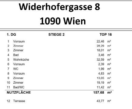 Familienfreundliche Dachgescho�wohnung mit 40 m� Terrasse in top Gr�n-Ruhelage; 1 Stellplatz inkludiert - zu kaufen in 1090 Wien /  / 1090&nbsp;Wien / Bild 8