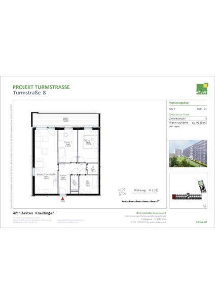 Geräumige 3-Zimmer-Wohnung im 7.OG / / 4020 Linz / Bild 1