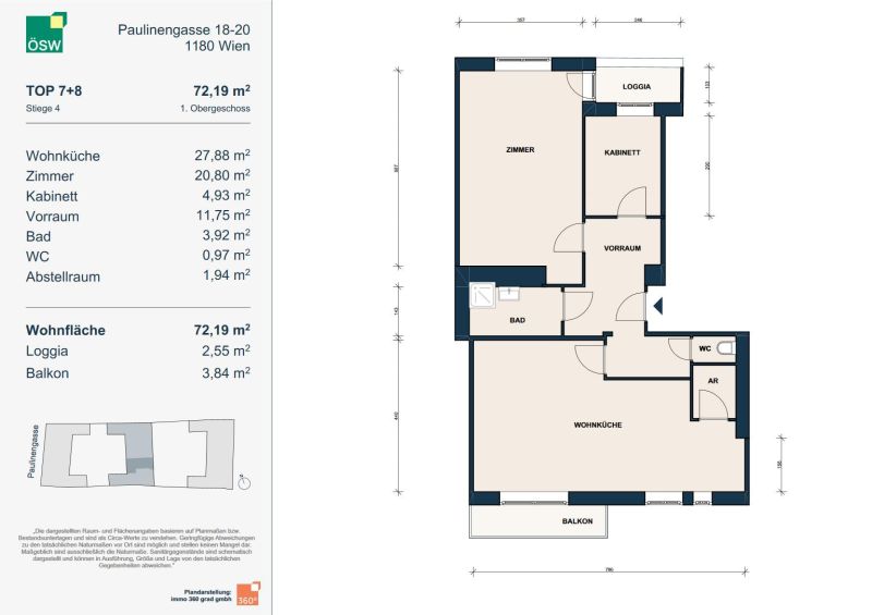gem�tliche 3-Zimmer-Wohnung im 18. Bezirk /  / 1180&nbsp;Wien / Bild 1