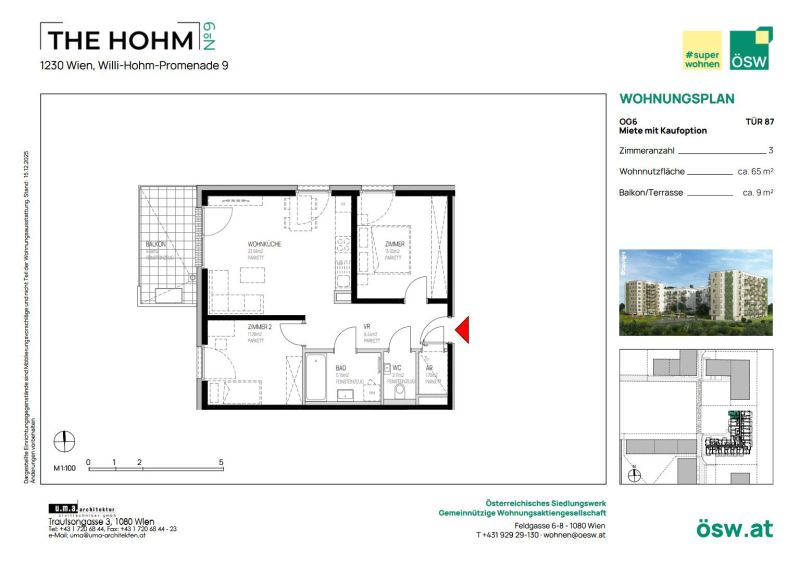 Familienhit - Top 3 Zimmer Wohnung im 23. Bezirk / / 1230 Wien / Bild 1