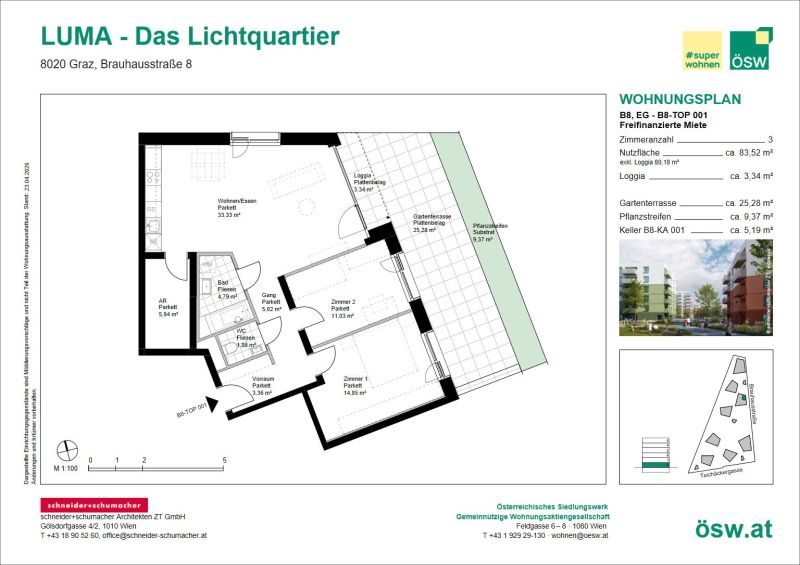 Neubau Gartenwohnung in Graz / / 8020 Graz / Bild 1