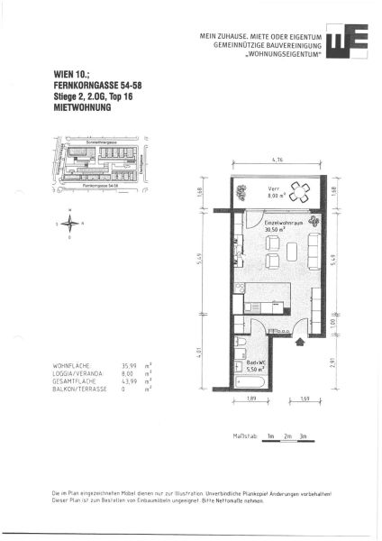 Singlewohnung in Wien-Favoriten / / 1100 Wien / Bild 1
