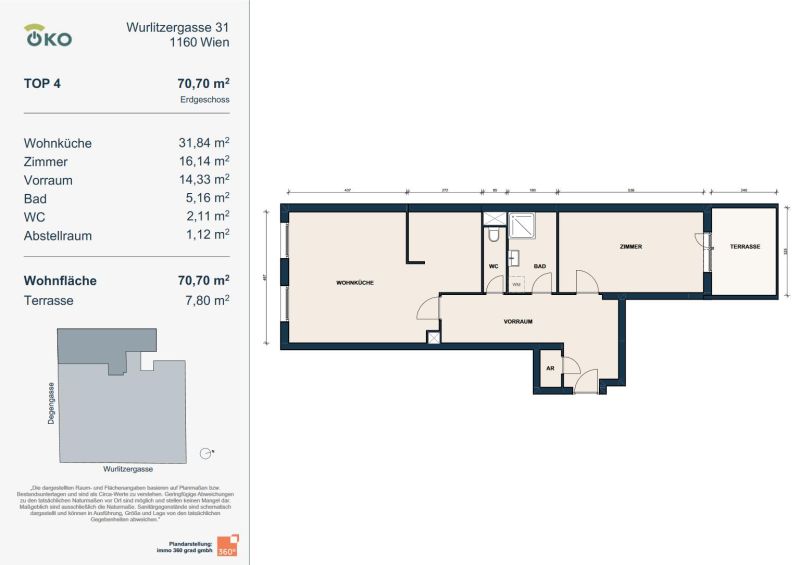 Geräumige 2-Zimmer-Wohnung im EG / / 1160 Wien / Bild 1