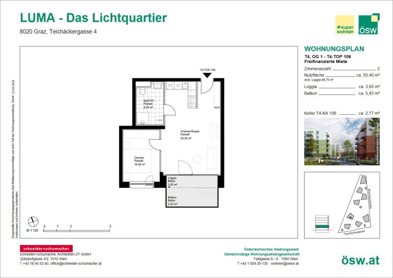 Provisionsfreie Neubauwohnung mit Freifläche / / 8020 Graz / Bild 1