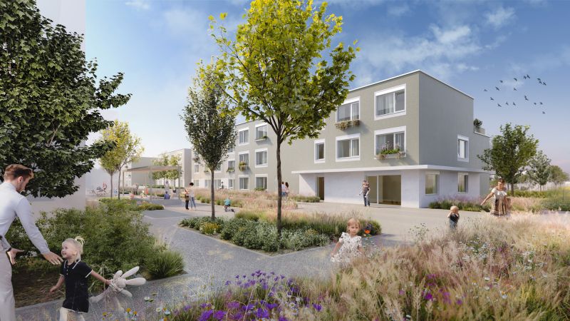 freifinanzierte Neubauwohnung im Gr�nen mit Kaufoption