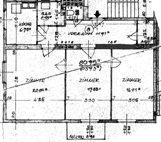 Helle unbefristete 3-Zimmer-Wohnung mit Balkon in gr�ner Ruhelage - 1130 Wien (Hietzing) /  / 1130&nbsp;Wien / Bild 1