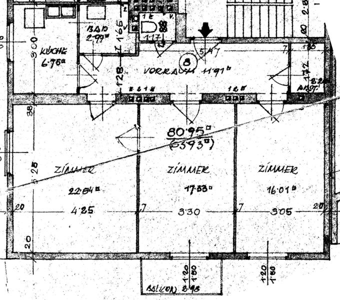 Helle unbefristete 3-Zimmer-Wohnung mit Balkon in gr�ner Ruhelage - 1130 Wien (Hietzing) /  / 1130&nbsp;Wien / Bild 1