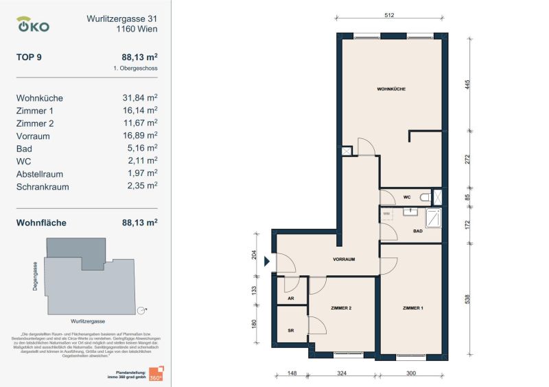 Geräumige 3-Zimmer-Wohnung / / 1160 Wien / Bild 1