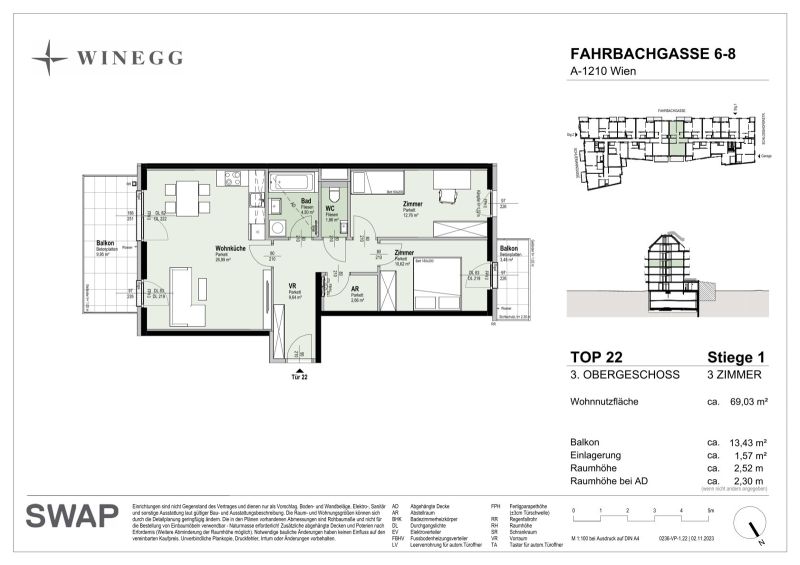 Zentral und exklusiv: Premium 3-Zimmer-Eigentumswohnung mit Balkon | PROVISIONSFREI /  / 1210 Wien / Bild 6